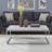 Light Oak And Chrome Coffee Table With Open Base