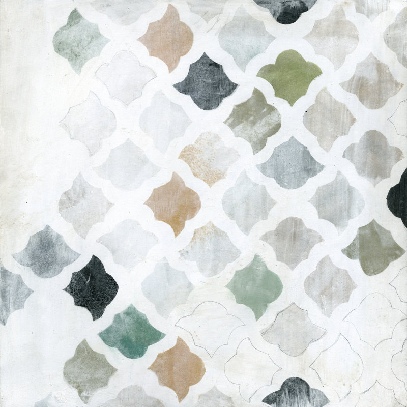 Turkish Tile I by Jodi Fuchs - Wrapped Canvas Painting, 30cm H x 30cm W