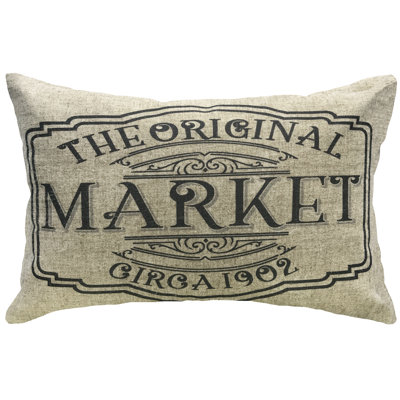 Linen Reversible Throw Pillow