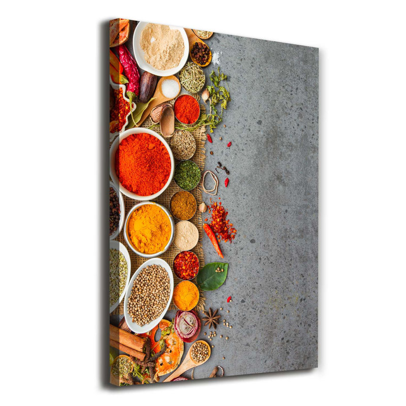 Colourful Spices - Wrapped Canvas Print