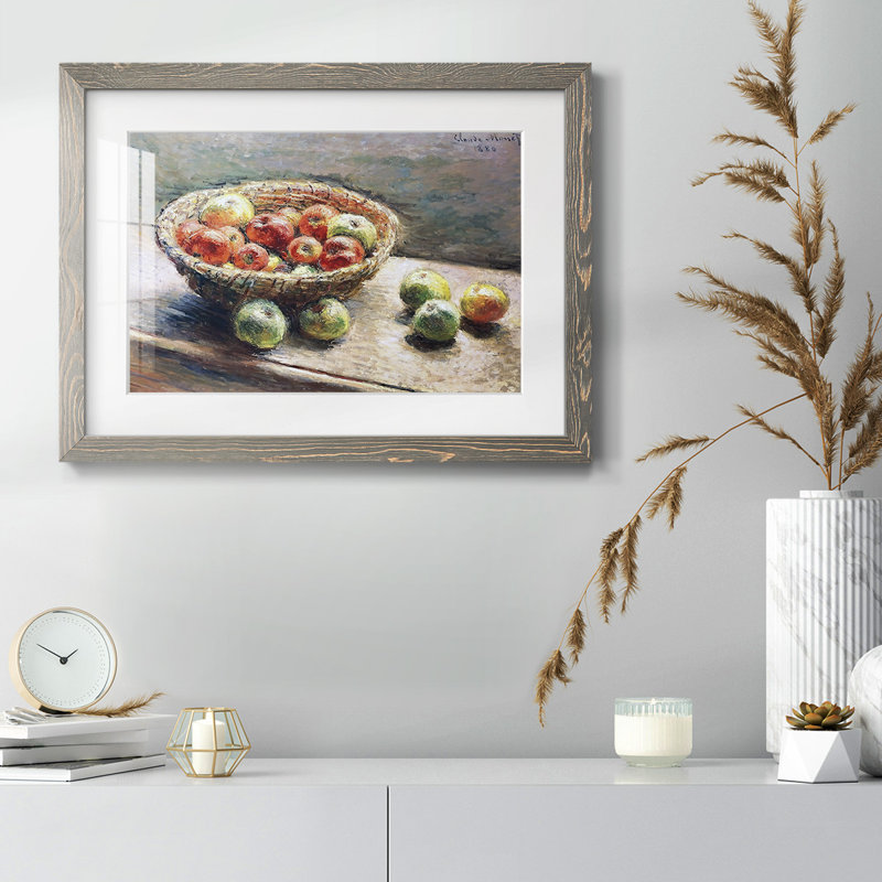 «The Plate with Apples», 1880 - impression d'un seul cadre photo, Gris