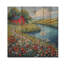 Cottage par la rivière I - décoration murale campagne en bois - sur bois de pin naturel-2061902955