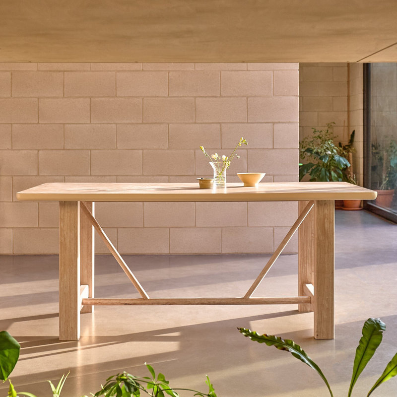 Solid Wood Base Dining Table