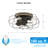 22" Evaro 3 - Blade Caged Ceiling Fan with Light Kit Included-1982452691