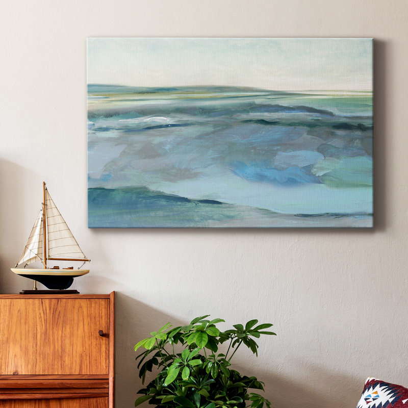 Marée basse - peinture sur toile tendue, H 36 po x l 24 po x P 1 po