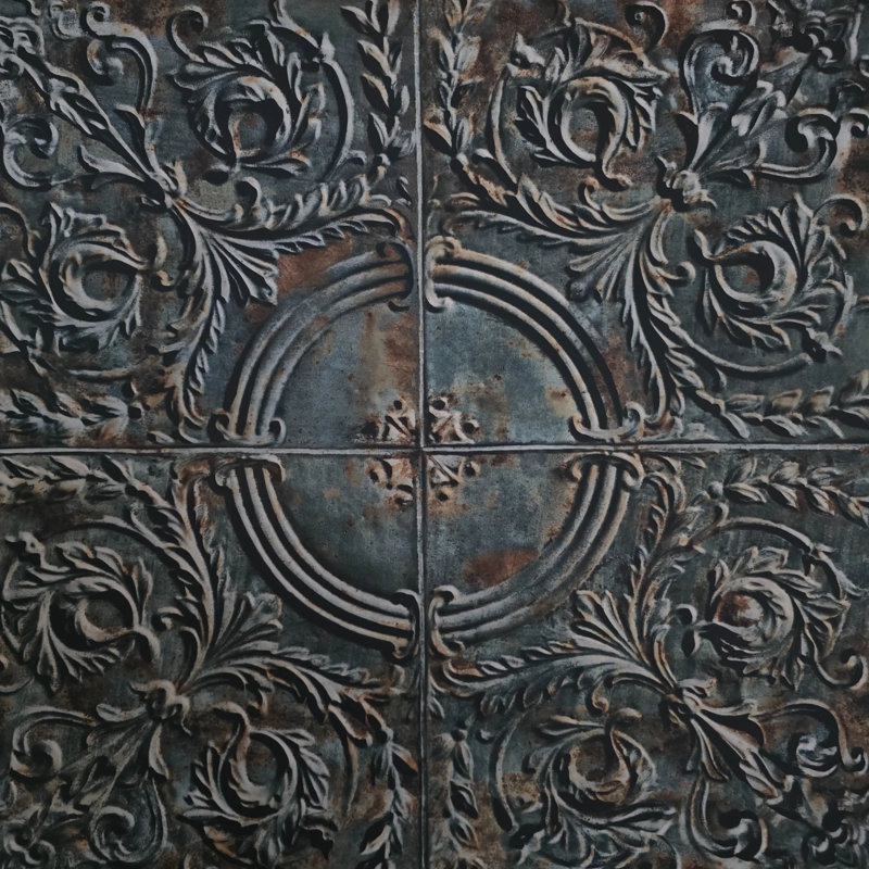 Rouleau de bronze vieilli 3D