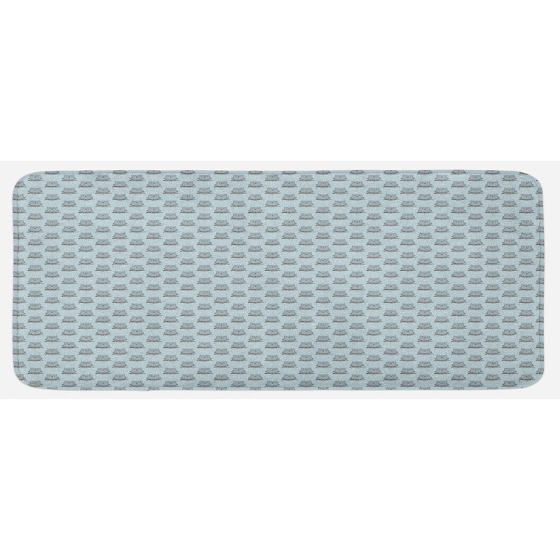 Tapis de cuisine poussiéreux