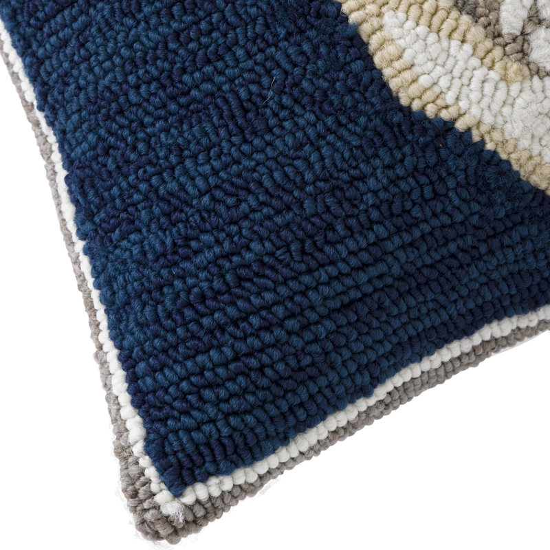 Embroidered Outdoor Throw Pillow