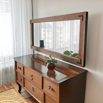 Miroir en bois massif