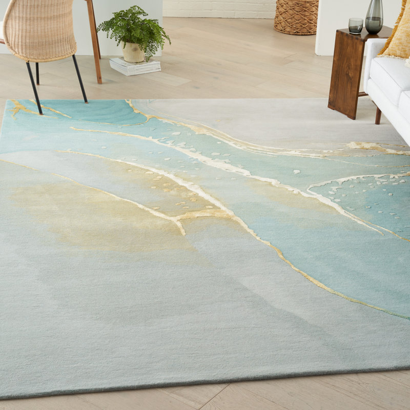 Tapis abstrait Prismatic, Rectangle 5 pi 6 po x 7 pi 5 po