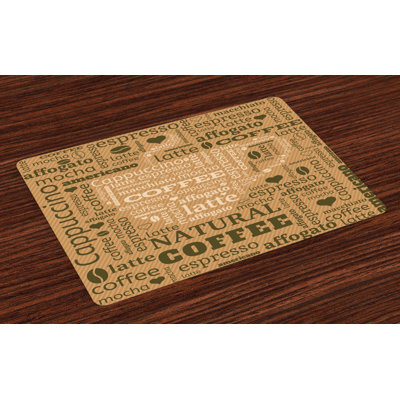 Eduardo Hot Coffee Beverage Placemat