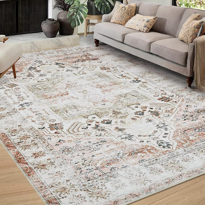 Tapis Muratbek avec envers antidérapant, Rectangle 5 pi x 7 pi