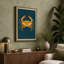 Golden Crab Geometric - Wrapped Canvas-1726254298-1726254301