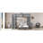 Bunk Bed With olid Wood Frame With Built-In Shelves And Wardrobe-125179126-125179130