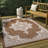 Hamler Vintage Casual Medallion Terra/Cream Indoor/Outdoor Rug-1450484948