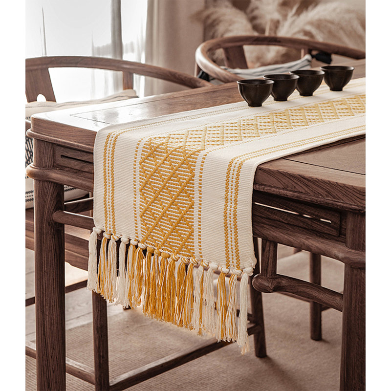 Chemin de table Yellow Diamond, Jaune, L 86 po x l 14 po