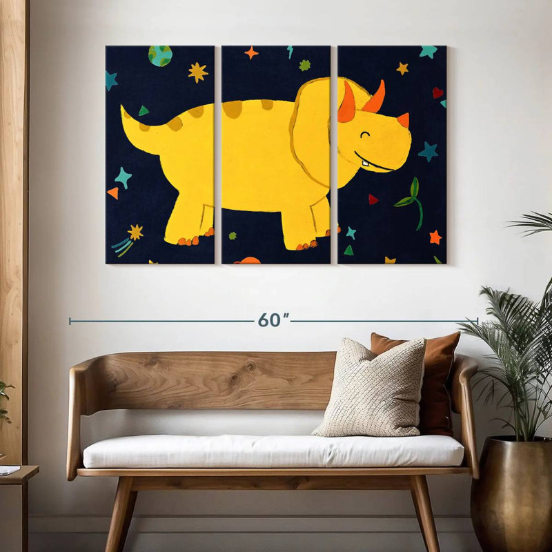 Starry Dinos II, 32" H x 50" W