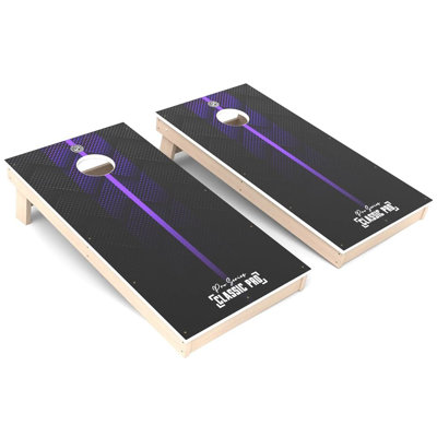 Pro Series Purple All-Weather Composite Cornhole Board Set