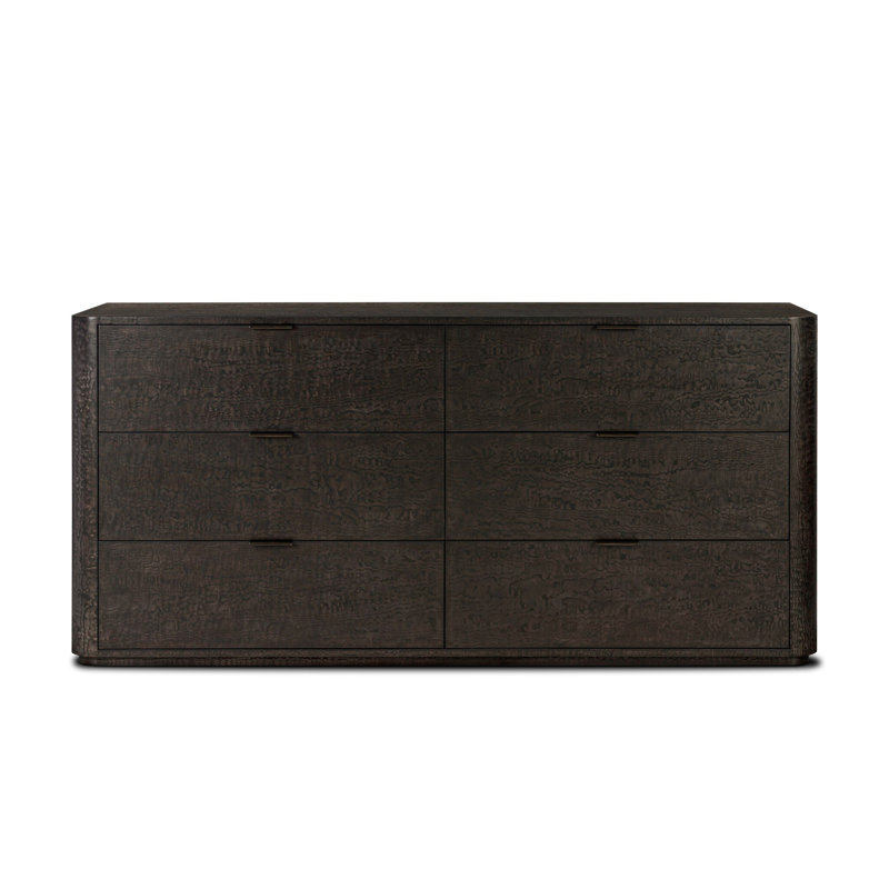 Stenson 6 Drawer Dresser-Dark Tamo Ash Veneer