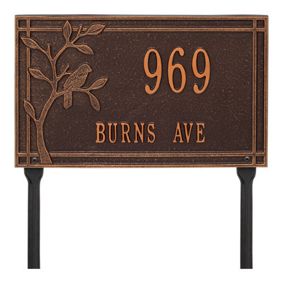 Plaque d'adresse sur 2 lignes personnalisable Woodridge