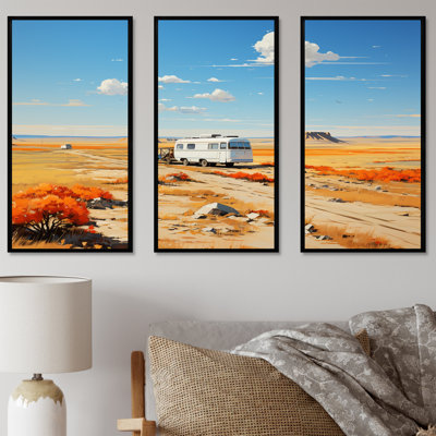 Camping Desert Haven 1 - Art mural de voyage en camping