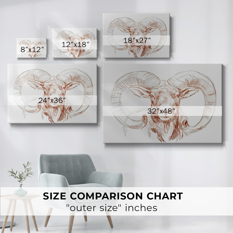 Toile tendue Big Horn Sheep I-Gallery, H 12 po x l 18 po