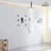 3 Functions 12 Inch Ceiling Mounted Thermostatic Shower System with 6 Body Jets