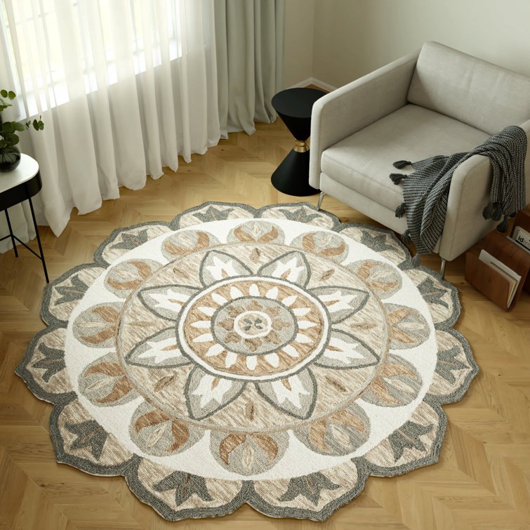 Sundberg Hand-Tufted Traditional Wool Round Area Rug