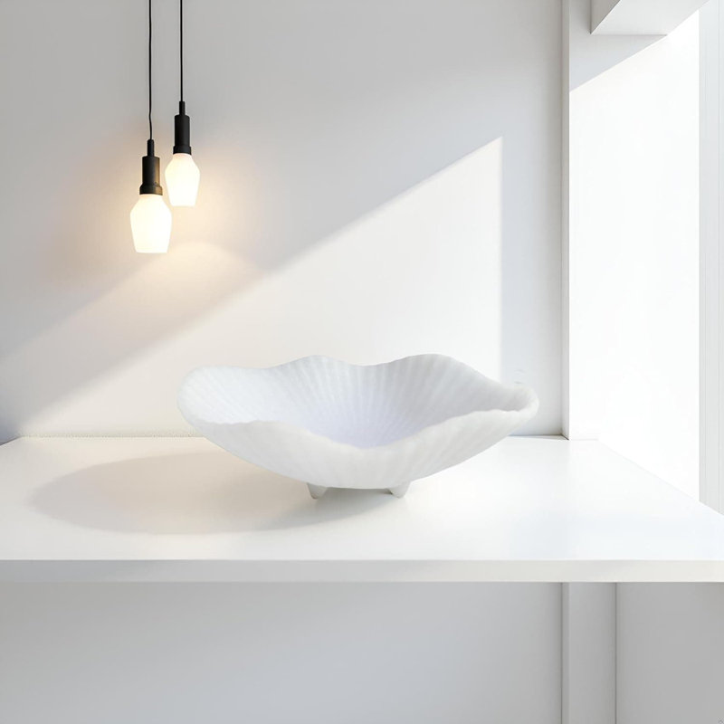 Decorative Bowl, White