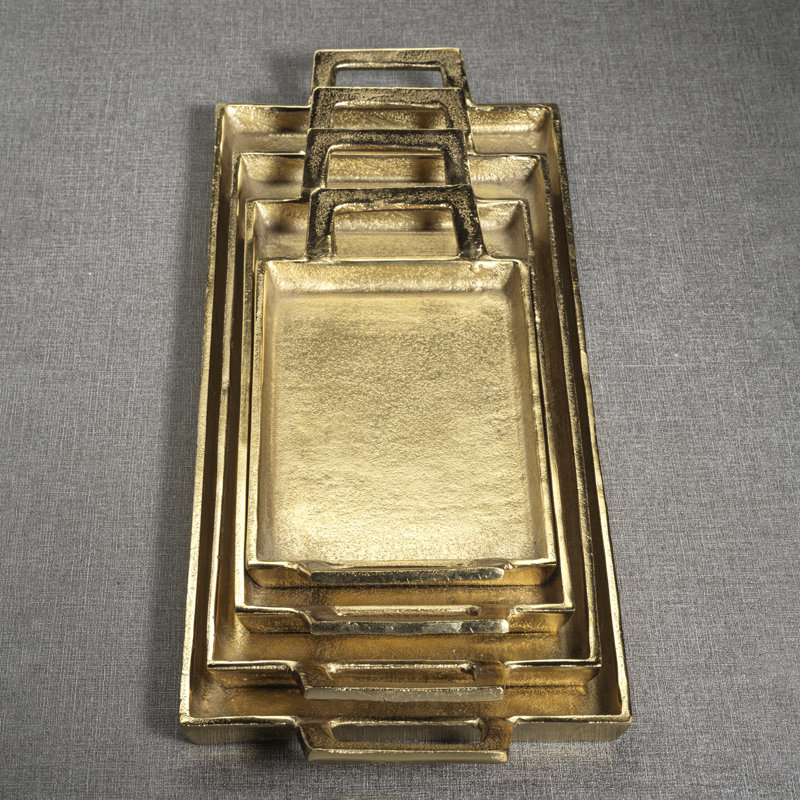 La Réserve Aluminum Tray, 22"Wx8"Dx1.5"H