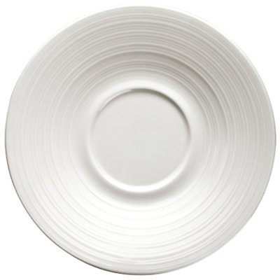 Plaques de soucoupe en porcelaine blanche Sharod