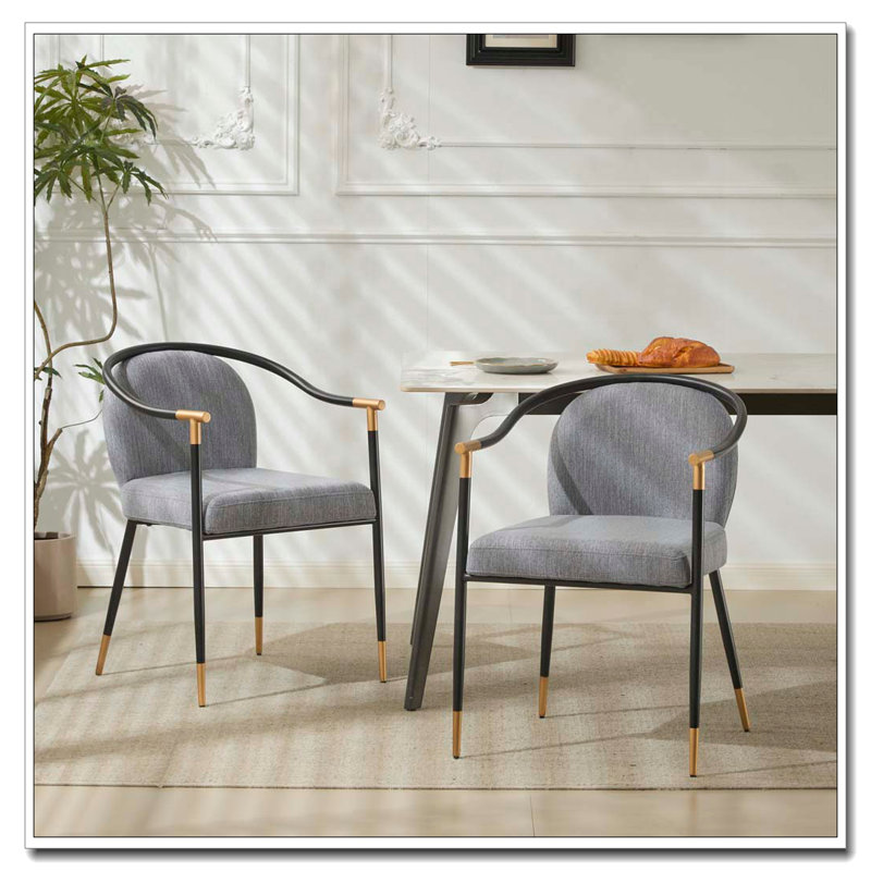 Chaise rembourrée, Gris
