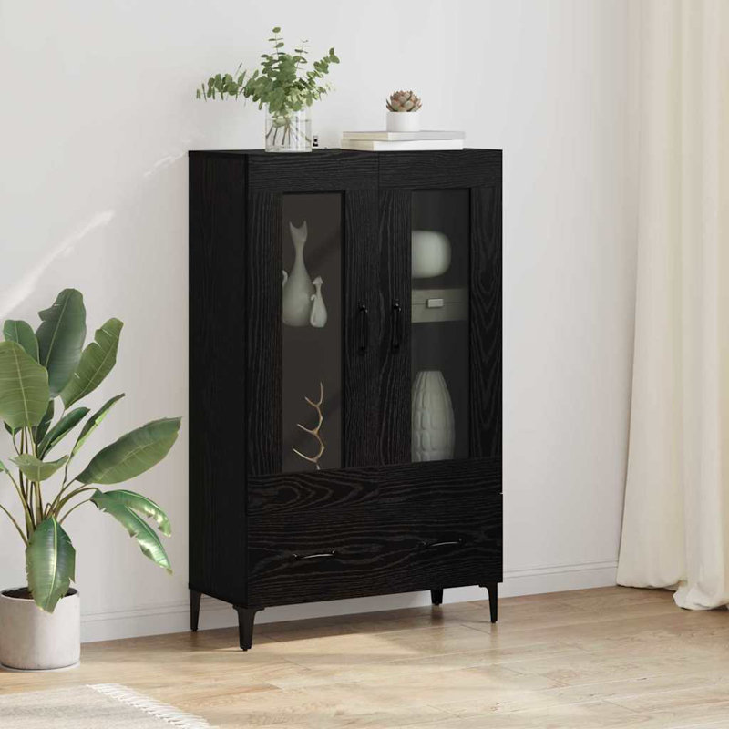 70cm Sideboard, Black Oak