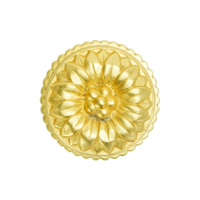 Acanthus large knob with flared foot Rosette stylein Oil Rub Bronze