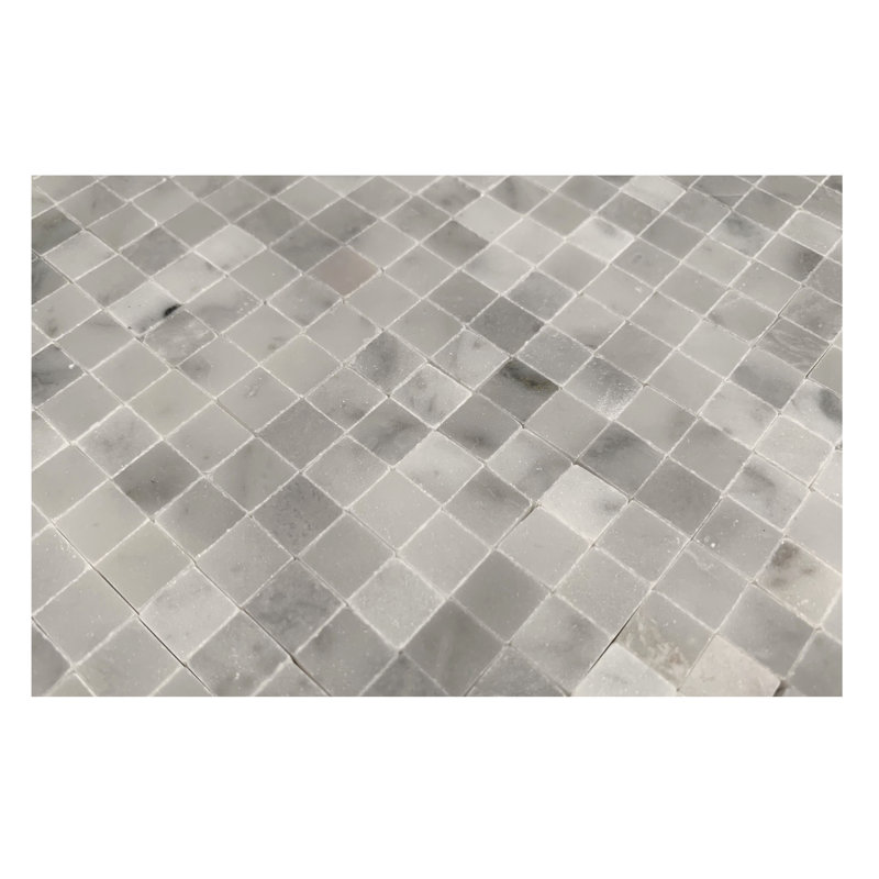 Carreau de mosaïque mural en marbre 0,37 po x 0,37 po
