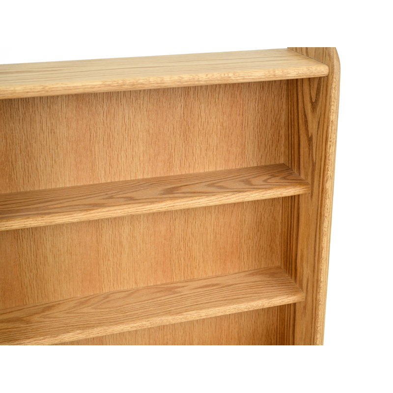Shelf-Style Wooden DVD/VHS Rack - 07 Series, Unfinished, 47.75" H x 24.25" W x 7.25" D