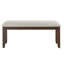Banc en bois de chenille revêtu de cerisier foncé pour la salle à manger avec revêtement magnifique