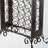 Guada Removable Tray Wine Rack in Antique Bronze Finished Metal, 29.60" H X 22.30" W X 9.45" D