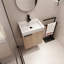 Meuble-lavabo simple 18,57 po avec plateau en céramique