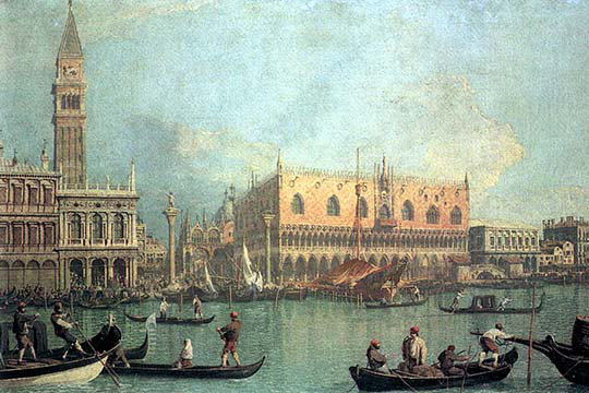 " Palazzo Ducale " by Canaletto, 44" H x 66" W