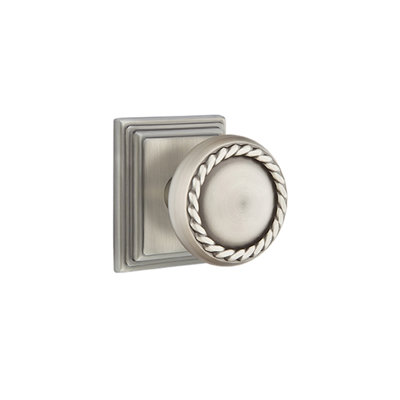 Single Dummy Rope Knob with Wilshire Rose
