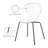 Clarion Stacking Side Chair in Clear-209363933