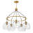 Rumi Medium 5-Light Single Tier Chandelier with Globe Shades