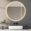 Miroir de salle de bain à DEL avec lumières murales et anti-buée