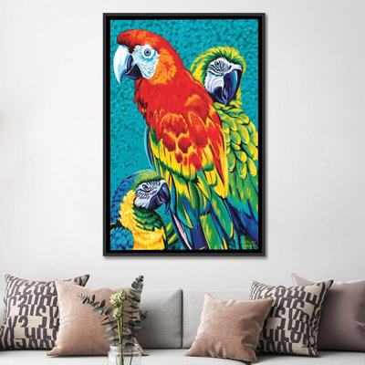 «Birds in Paradise III», reproduction d'impression sur toile tendue