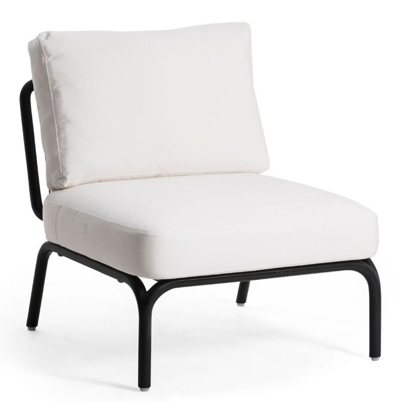 Yland Outdoor Lounge Chair, Anthracite/Taupe, Lantern Slate