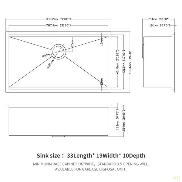 Dimensions du produit