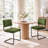 19.6" H Mid-Century Modern Channel Velvet Cantilever Dining Chairs-131574341-132279774