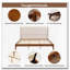 Lit plateforme en bois de bambou