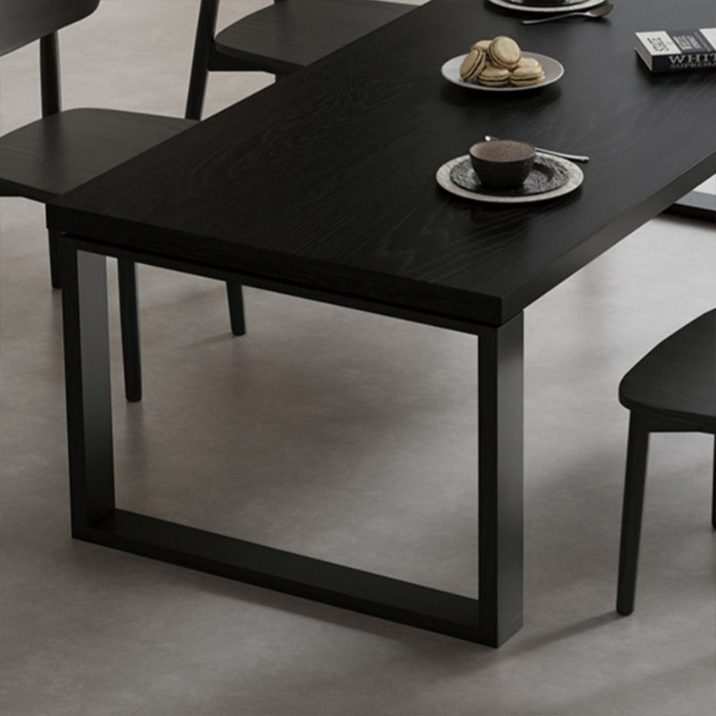 Ensemble de grande table multifonctionnelle en bois massif, H 29,52 po x L 86,61 po x l 31,49 po